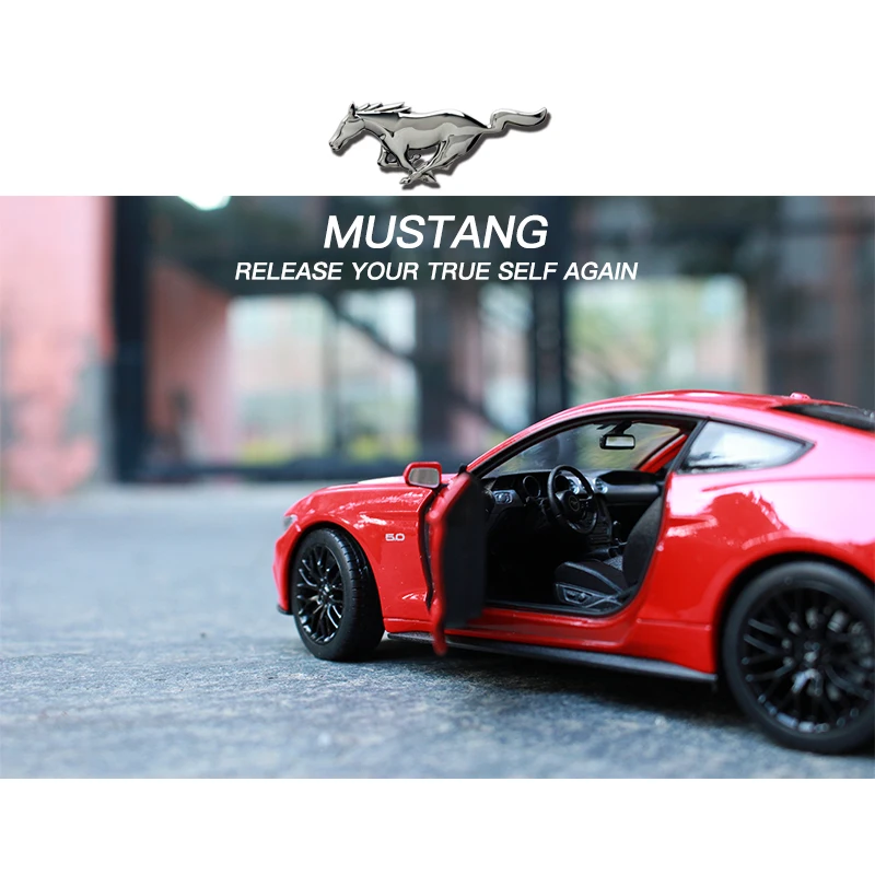 Оригинальная Коллекционная модель спортивного автомобиля Maisto 1:24 Ford MUSTANG из
