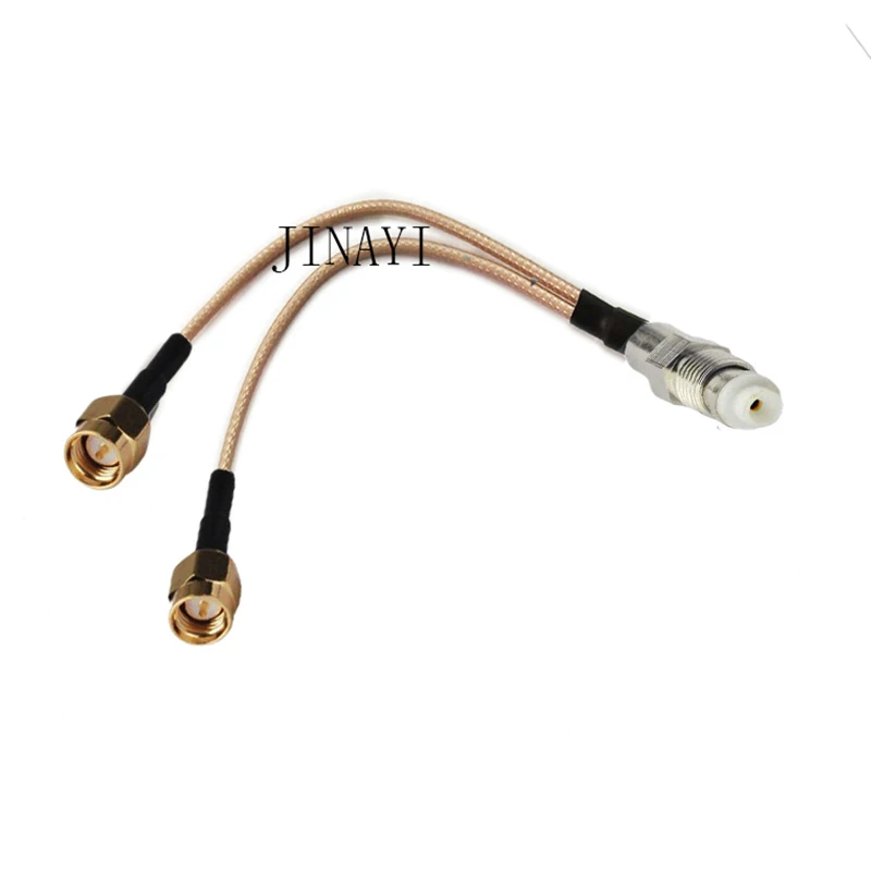 Удлинительный кабель с разъемом типа мама FME на 2 разъема SMA RF RG316 10/15/20/30/50 см/1 м 10