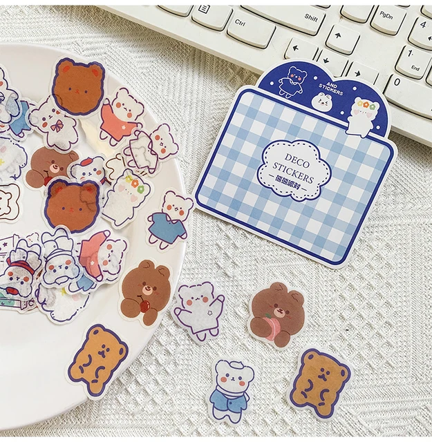 Cartoon Characters And Paper Stickers Ins Hand Account Material