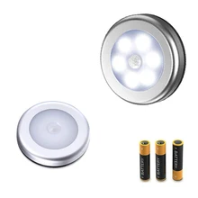 PIR датчик движения тела активированный Светодиодный светильник для шкафа на батарейках ночной Светильник индукционный настенный светильник шкаф Коридор светильник ing