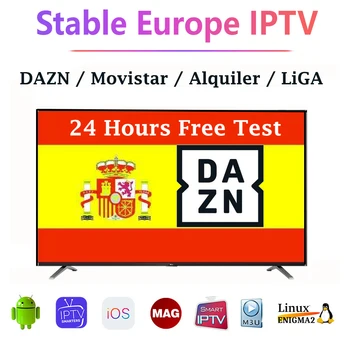 

Europe Spain Poland France Smart TV box IPTV supports android ios devices m3u Enigma2 PC Linux no include APP 24 hour free trial