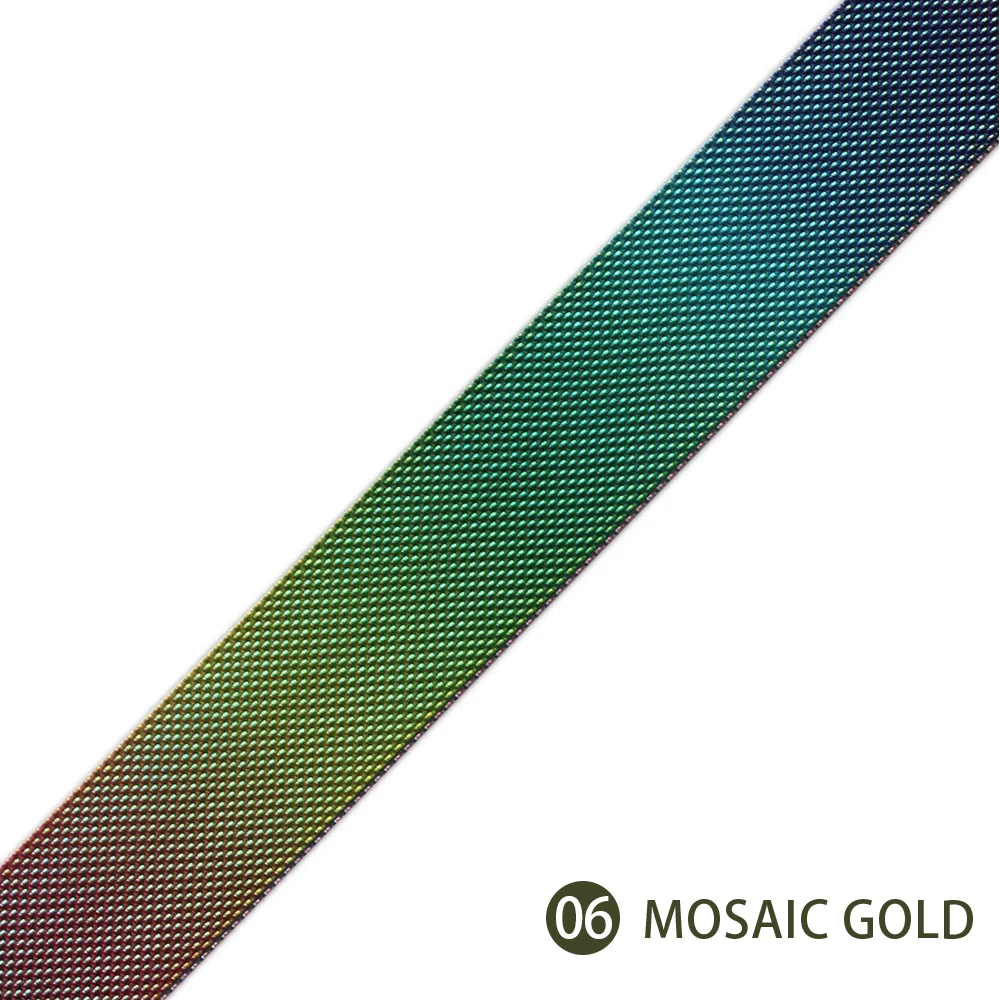 Mosaic gold Ремешок для часов, Миланская петля, ремешок относится к яблоки watch1/2/3/4 серии 38 мм 42 мм наручных часов iwatch, ремешок 40 мм 44 в едином положении во время занятий легкой атлетикой, часы аксессуар - Цвет ремешка: Mosaic gold