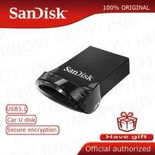 Флеш-накопитель sandisk, 32 ГБ, мини USB флеш-накопитель, 128 ГБ, 64 ГБ, 16 ГБ, до 130 м/с, usb 3,0, флешки