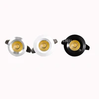 Silvery/Black/White/Golden Mini LED Downlights 1W 3W 20mm 85V-265V Jewelry Display Ceiling Recessed Cabinet Spot Lamp DC12 24V - Image 6