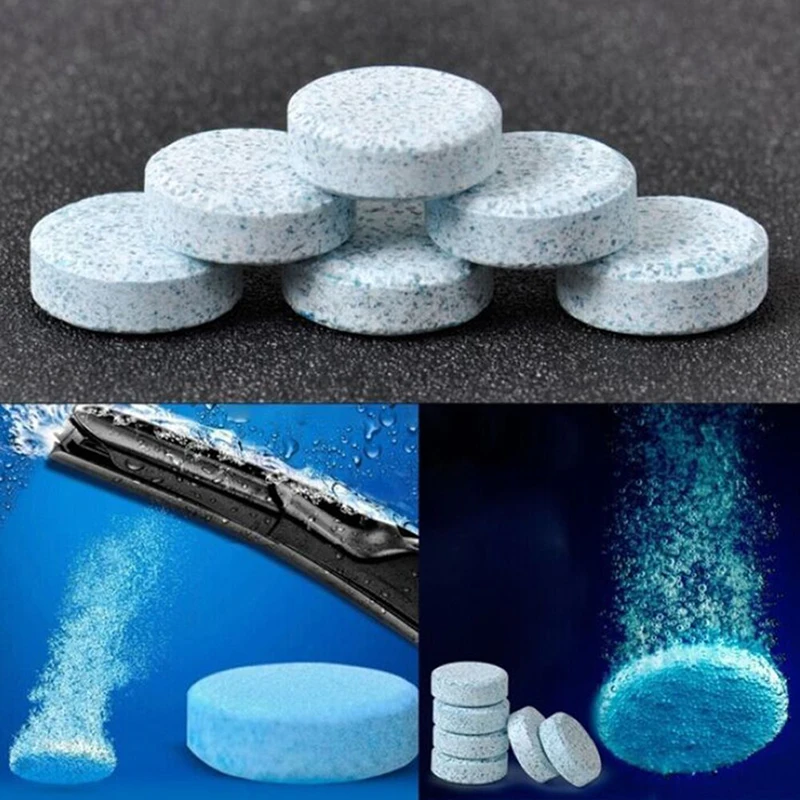 

1pc/lot Auto Car Windshield Glass Wash Cleaning Concentrated Effervescent Tablets Cleaner Fluid Car Solid Cleaner