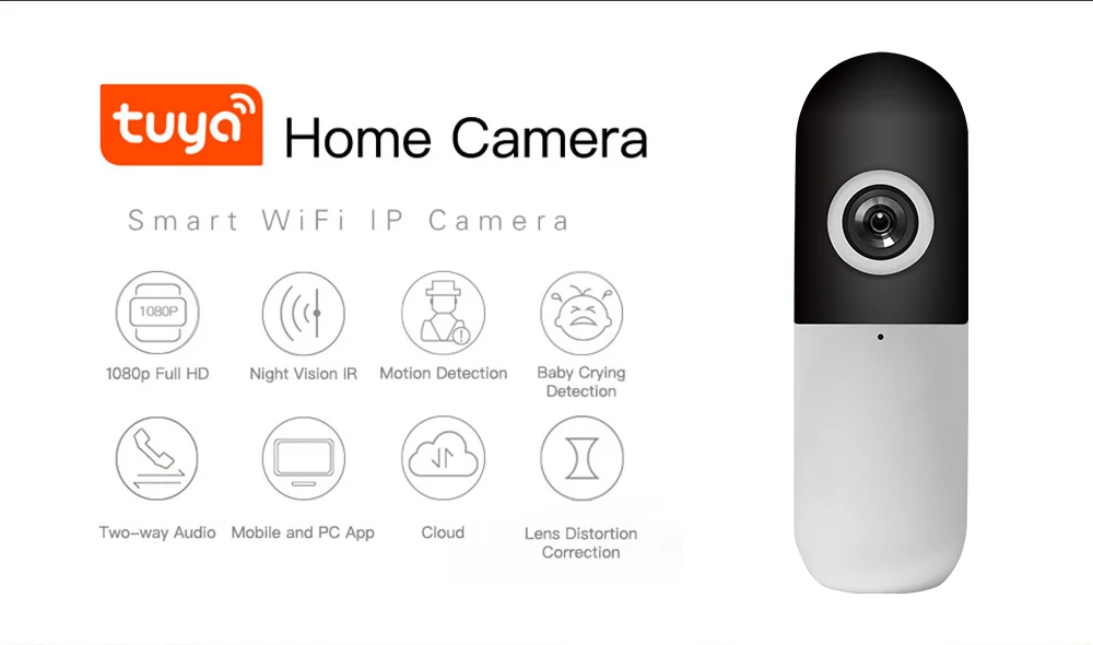 1080P HD Tuya Smart Life Alexa Беспроводная ip-камера двухсторонняя аудио панорамирование наклон цифровой зум безопасность смарт-камера с Wi-Fi