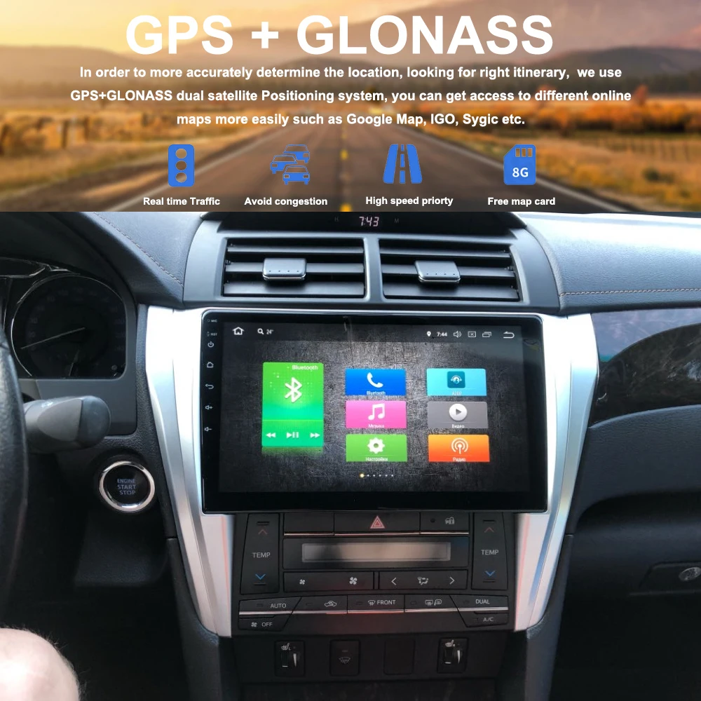 10," ips 2 din Android автомобильный gps Navi для Toyota Camry V55 мультимедиа авто навигации головное устройство 4 г 32 г PX5 8-ядерный