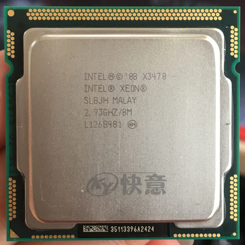 Процессор Intel Xeon X3470 четырехъядерный LGA1156 ЦП для настольного ПК 100% рабочий
