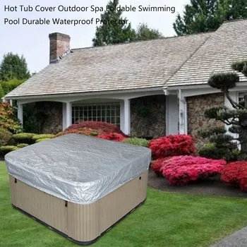 

Shade Durable Guard Universal Hot Tub Cover Waterproof Anti UV Swimming Pool Dustproof Outdoor Spa Protector Weather Resistant