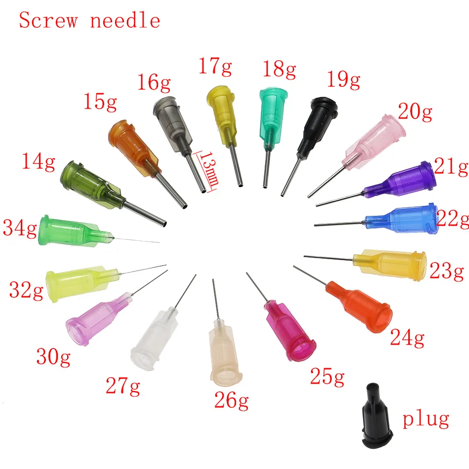 0.2 Ml On Syringeluer Lock Syringe Needles 0.2ml 23g-34g For