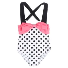 Модная детская одежда для купания; пляжный купальник для девочек; белый волнистый купальник с узлом; детская спортивная одежда для купания