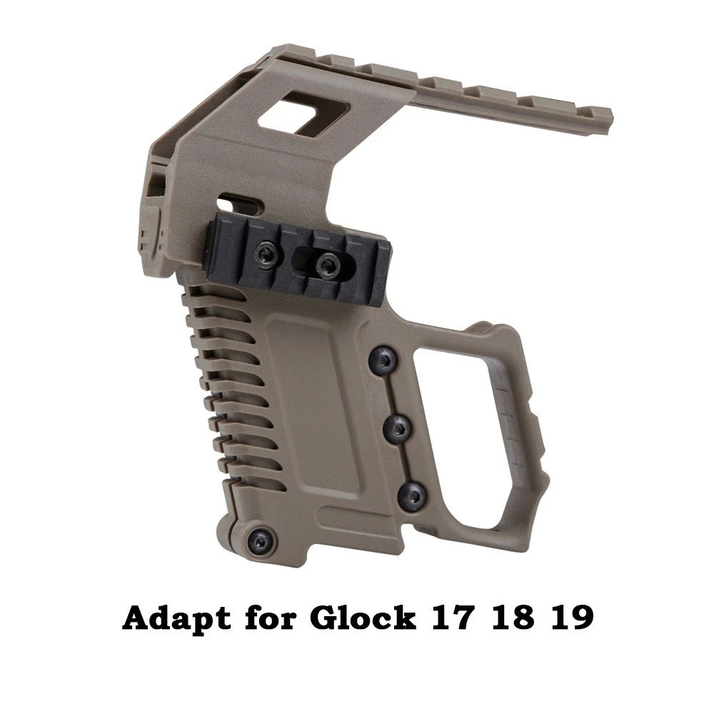 

Glock Tactical Rail Base Series Loading Device Pistol Carbine Kit Quick Reload For G17 G18 G19 Nylon Hunting Army Accessories