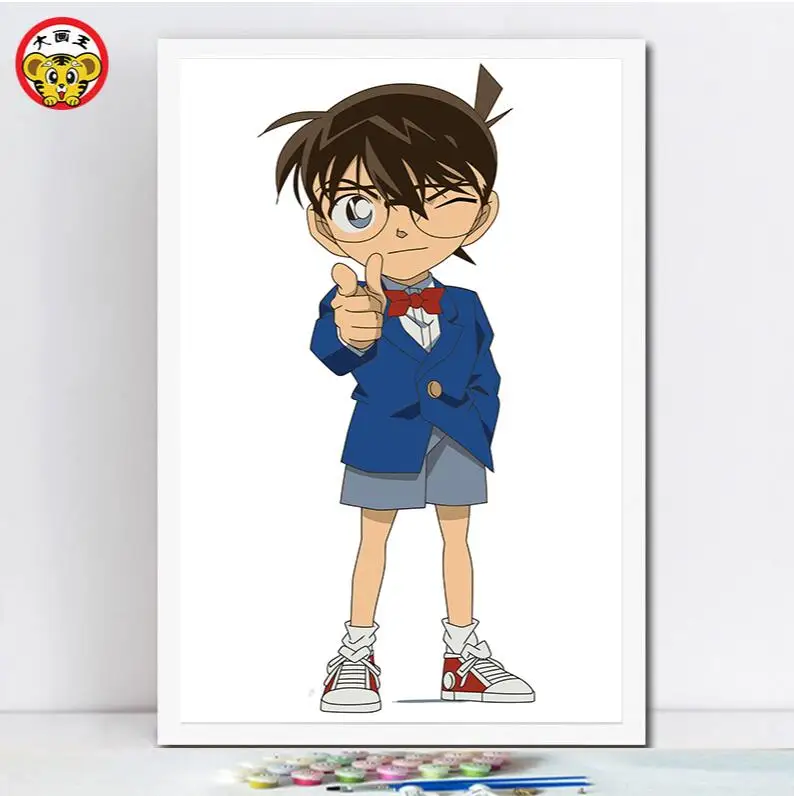 Картина по номерам художественная краска аниме квадратический красивый мальчик