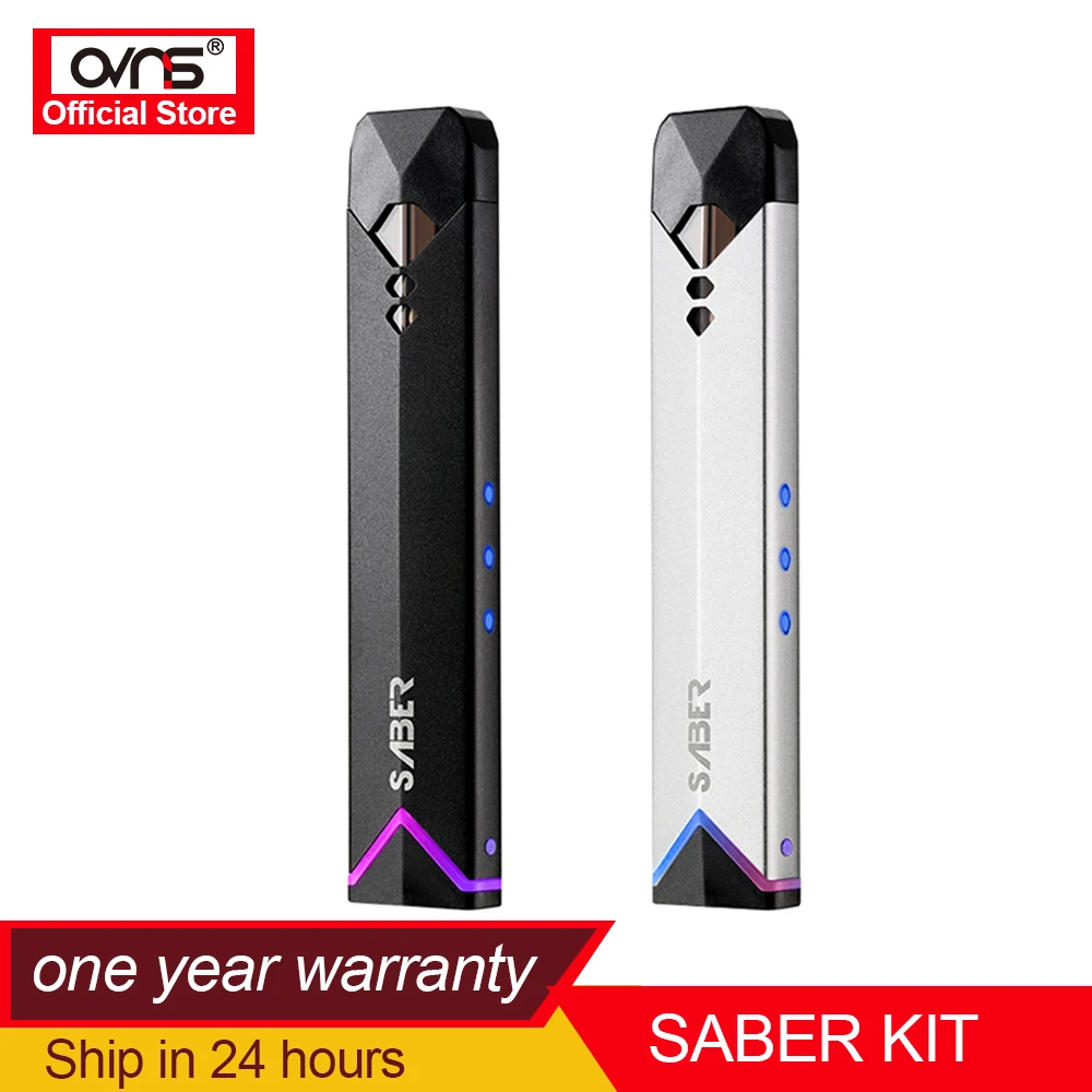 

Newest Starter Kit OVNS Saber Hot Selling Pod Vape System 400mAh Smart Vape Pen Kit in Stock