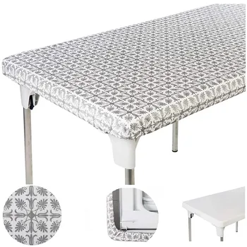 

Pastoral Rectangular Linen Cotton Cloth Tablecloth Fabric Daisy Flower Printed Home Kitchen Dining Room Table Cloths Ornament