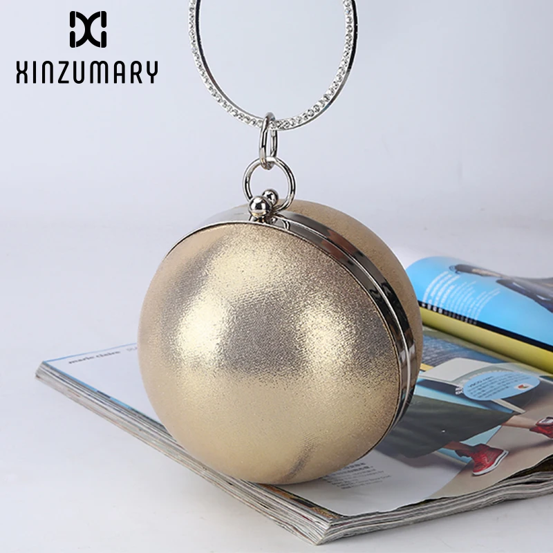 

Party Evening Handbag Clutch Women Circle Fashion Ball Parttern Evening handbags Crossbody Bags Chain Shoulder Bags Bolsos Mujer