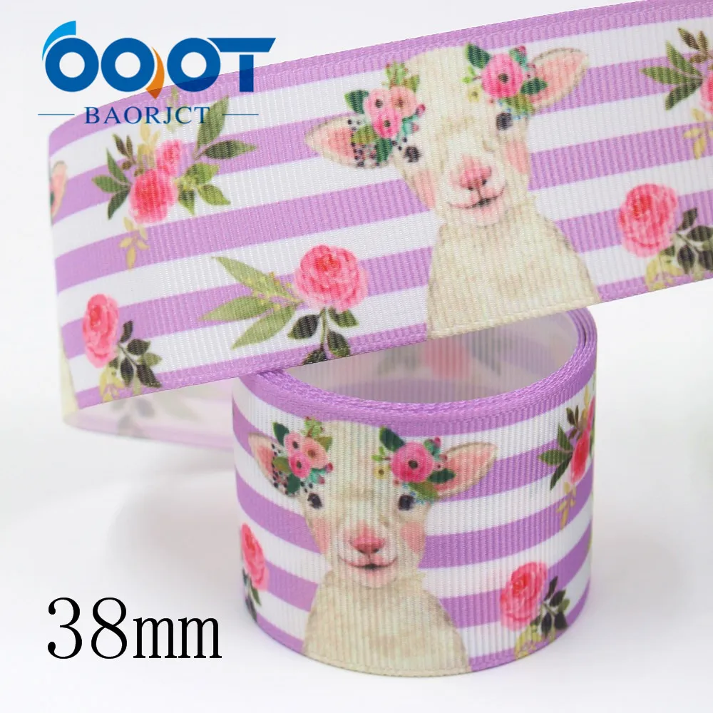 OOOT BAORJCT I 19906 2069 38 мм 10 ярдов мультфильм тепловой передачи печатных корсажные ленты