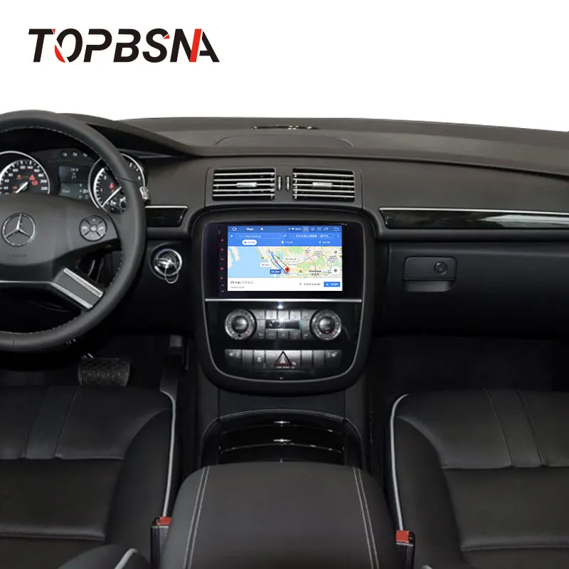 Perfect TOPBSNA Android 9.0 Car radio Stereo For Mercedes Benz R Class W251 R280 R300 R320 R350 R500 WIFI Multimedia 2 Din Car DVD Audio 5