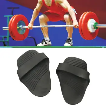 

1 pair Weightlifting Gloves Protecting Palm Non-slip Wear-resistant Barbell Fitness Equipment Gym Sport Rubber Gloves