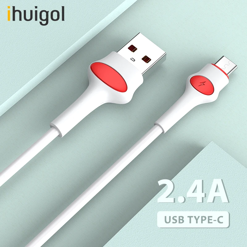 Ihuigol usb type C кабель для samsung S9 S8 huawei mate 30 20 Xiaomi mi9 мобильный телефон Быстрая зарядка USB