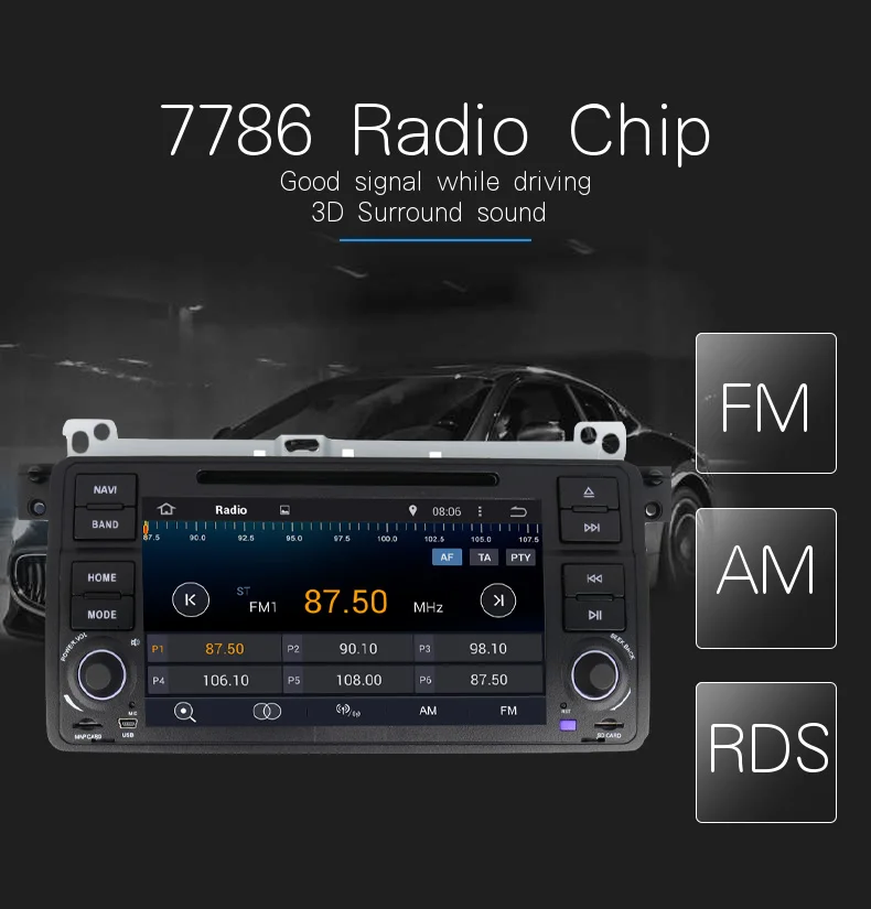 Flash Deal android 9.0 4G Ram 64G Rom car dvd player cars multimedia player for BMW/E46/M3/Rover/3 Series FM radio gps bluetooth audio 5