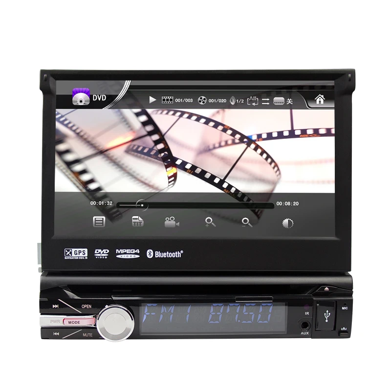 Автомагнитола Eunavi 7 &quot Универсальная автомобильная магнитола 1 Din dvd плеер gps