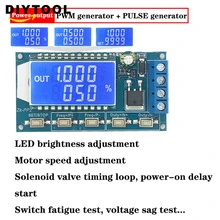PP2 PWM pulse number frequency duty cycle adjustable Signal generator module LCD Display pwm board ne555 pulse frequency duty cycle adjustable module square wave rectangular wave signal generator stepper motor drive