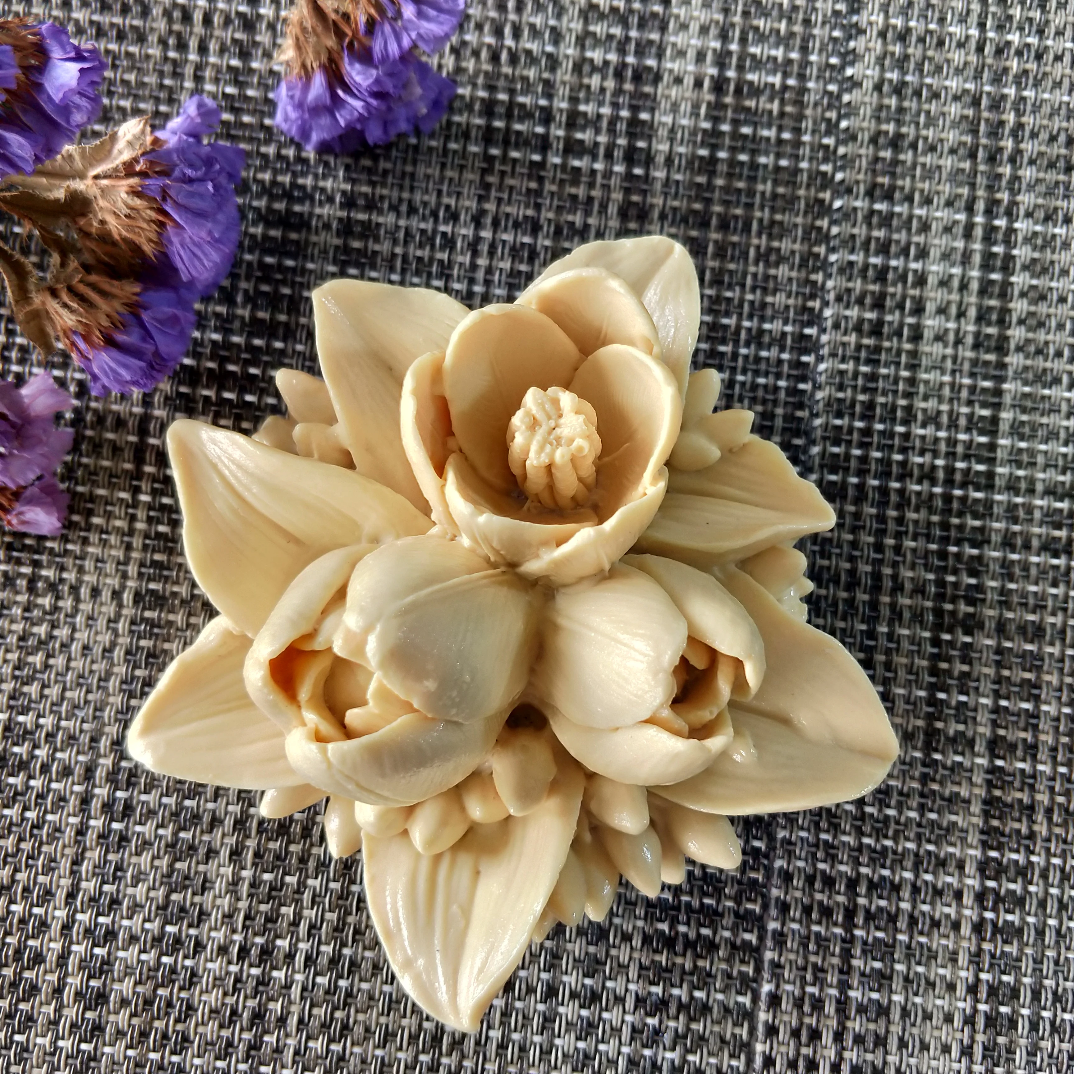 PRZY новые силиконовые в форме цветка Плесень букет тюльпанов цветы ручной работы DIY Форма для изготовления мыла силиконовые смолы глиняные формы
