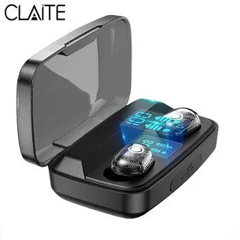 

CLAITE M13C TWS bluetooth 5.0 Earphone 8D Stereo Music CVC8.0 Noise Reduction LED Display Smart Touch Waterproof Sport Headset