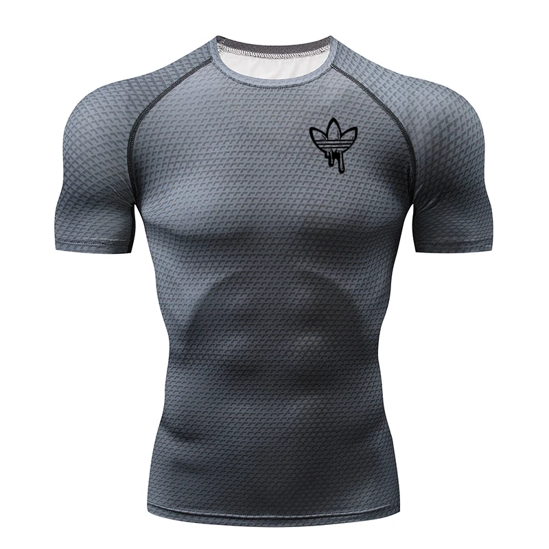 

Men's Summer Running T-Shirt, Quick-Dry Compression Sports T-Shirt, Gym Fitness Training Muscle T-Shirt, Men's Jersey Sportswear