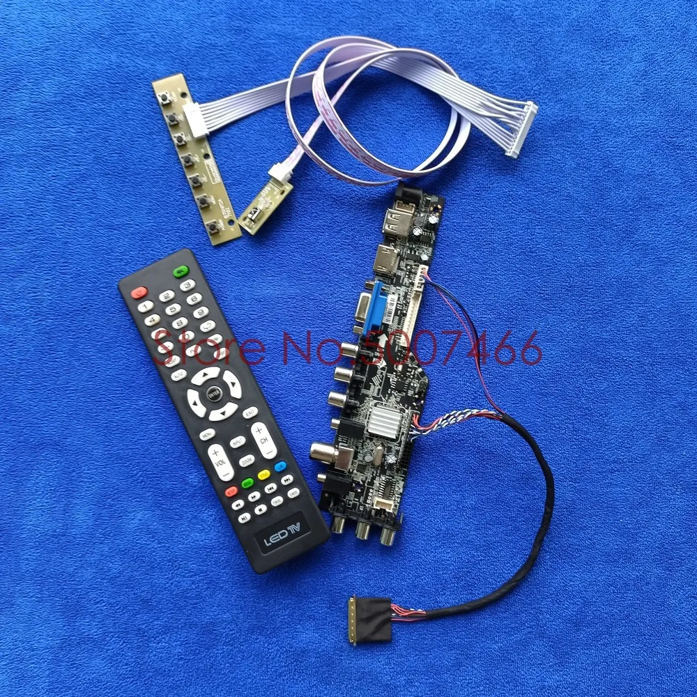 Для NT156WHM-N10/N50 DVB цифровой сигнал Универсальный VGA USB AV ТВ 3663 панель LVDS 40Pin 1366*768