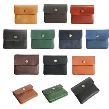 

Fashion Women Men Mini Coin Purse ID Credit Card Money Holder Bag Unisex Casual PU Leather Business Zipper Cash Coin Pocket Bag
