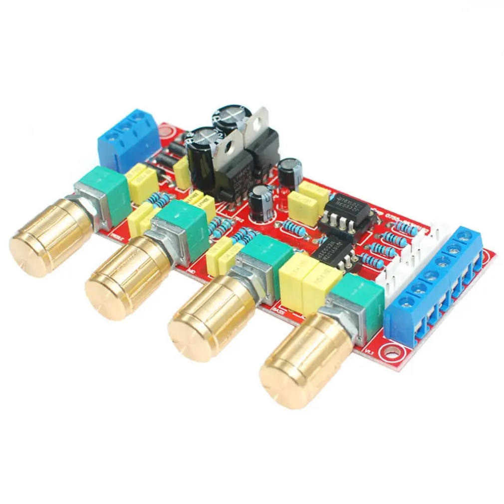 1 шт. Ne5532 Op amp Hifi усилитель громкости преамп эквалайзер пульт управления Diy Kit