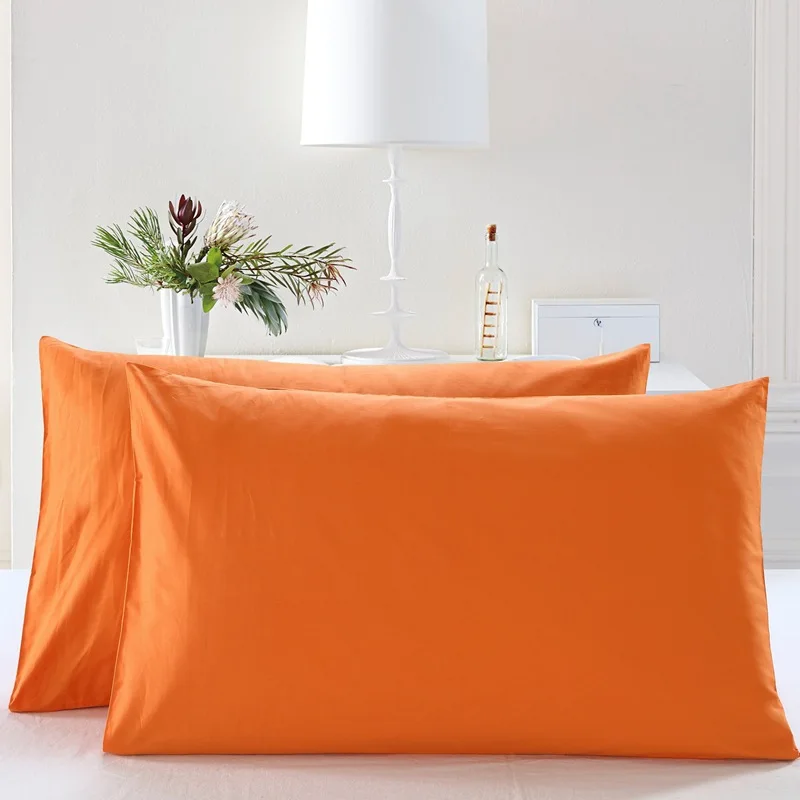 2 Pieces Cotton Pillowcases - Solid Colors