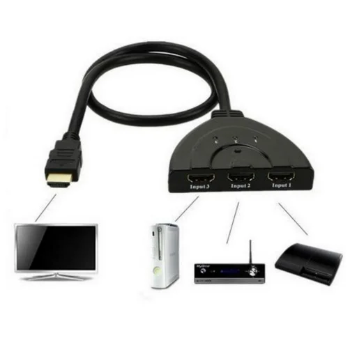 4 к* 2 к 3D Мини 3 порта HDMI коммутатор 1.4b 4 к Коммутатор HDMI сплиттер 1080P 3 в 1 выход порт концентратор для DVD HDTV Xbox PS3 PS4 - Цвет: 1080p