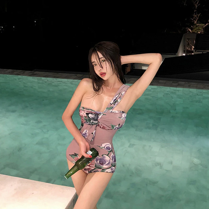 

One Piece Women Bikini Floral Lady Beach Plus Size Swimwear Women's Swimsuit Push Up Bathing Suit