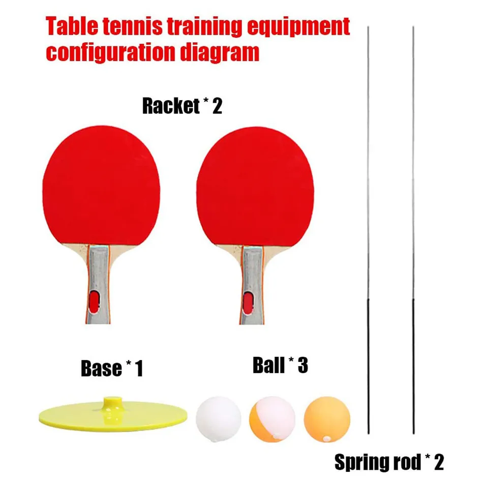 

Table Tennis Trainer Soft Shaft Training Machine Elasticity for Kid Adult Table Tennis Training Device Table Tennis Sports