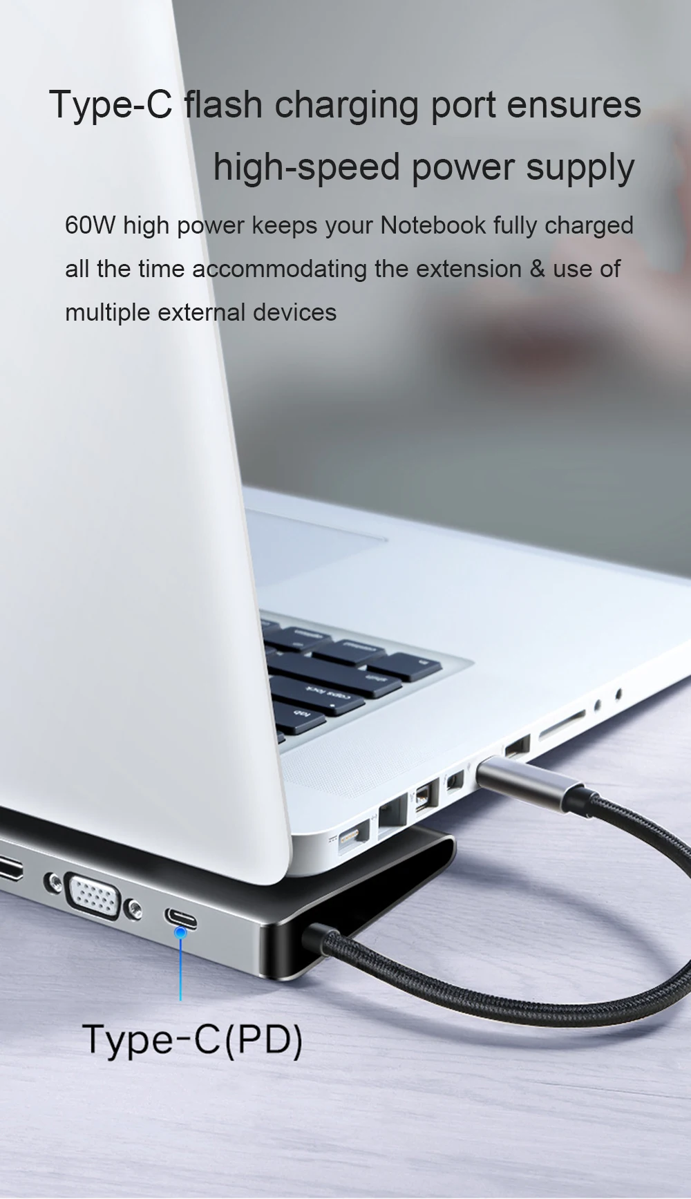 USB коннектор type-C до 3,0 USB HDMI 4K RJ45 VGA USB концентратор для MacBook Pro Аксессуары USB разветвитель Мульти 10 портов type C концентратор USB-C концентратор