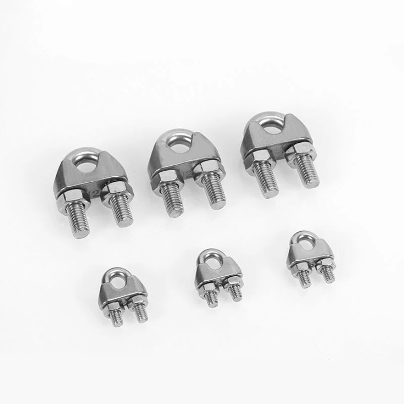 tipo Grampos de Corda de Fio da Braçadeira m2 m3 m4 m5 m6 m8 M10 Cabo de Grampo de Corda de Fio Que Ajusta Braçadeiras de Ferragem Aço Inoxidável Peças de u