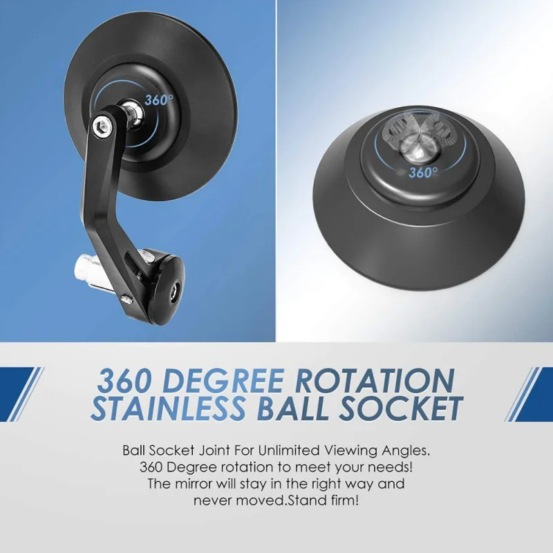 Мотоцикл с ЧПУ Круглый заднего вида Бар Торцевая ручка мотоцикл скутеры модифицированное зеркало заднего вида
