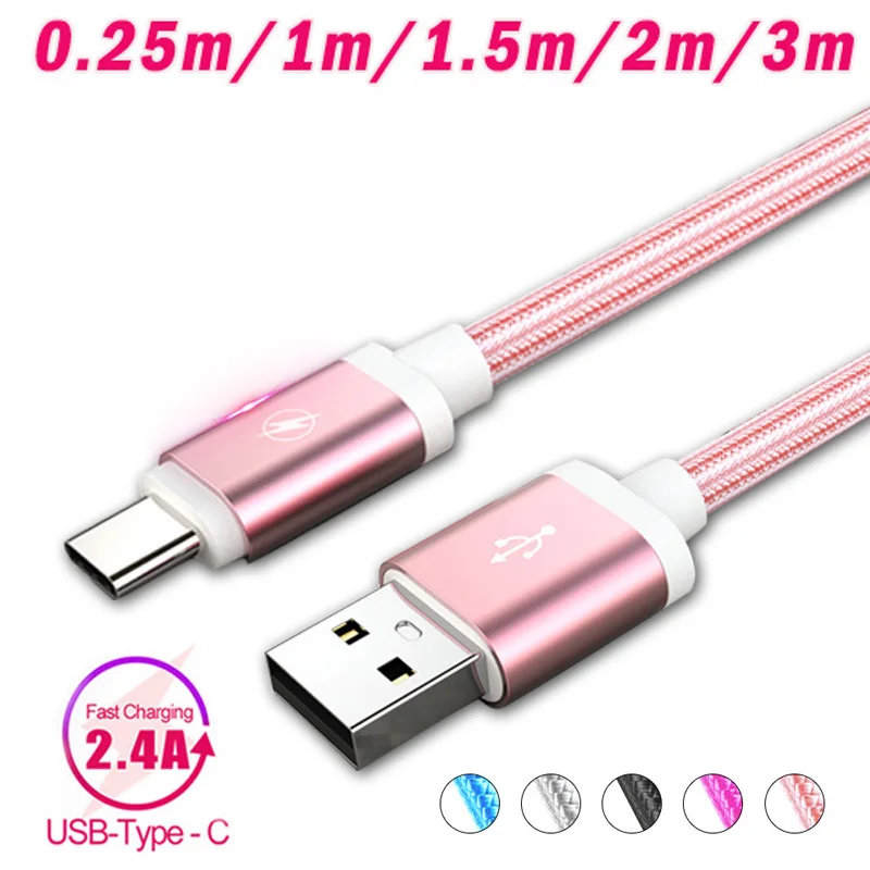 Кабель Usb Type-C для Samsung Galaxy A70 50 S10 Note 10 S9 Huawei P30 Pro P20 Lite | Мобильные телефоны и