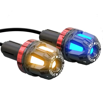 

Autobike Turn Signal Lights Modified Handlebar Grips Lantern Handle RSZ Scooter Tools Handle Block Motorcycle Accessories