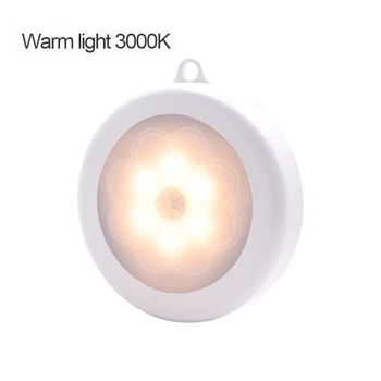 

Wireless Night Light Built-in Battery Motion Sensor Light Lamp Auto On/Off for Bedroom Stairs Cabinet Wardrobe Led Wall Light