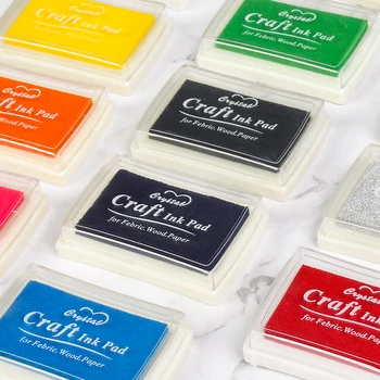 

15 Colors Inkpad Stamp Planner Scrapbooking Silicone Stamp Diary Greeting Card Supplies Rubber Stamps Background Stamp Wholesale