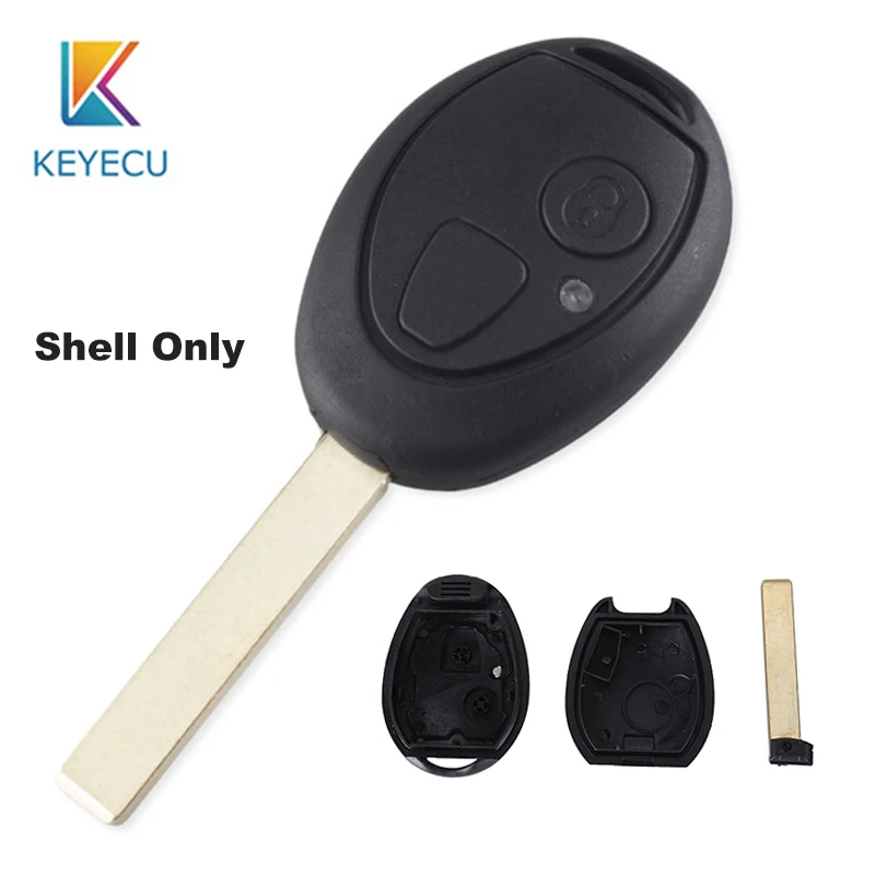

KEYECU 2 Button Replacement Remote Car Key Shell Case For Land Rover 75 MG ZT-T Sport LR3 Discovery 1999-2004 Key Shell