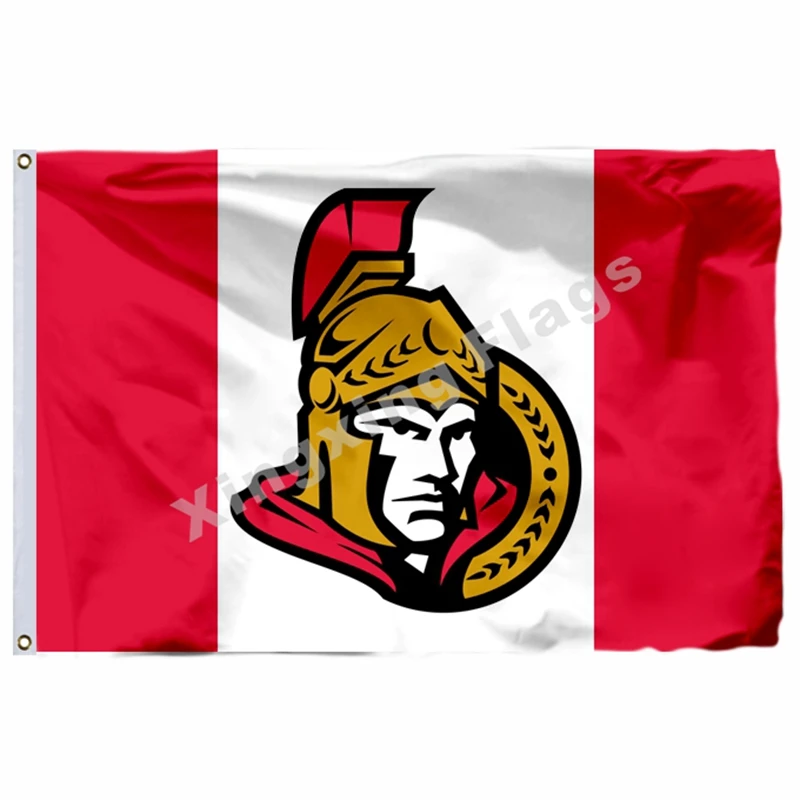 Ottawa Senators Национальный флаг 3ft x 5ft полиэстер Ottawa сенатор баннер Размер № 4 90X150 см пользовательский флаг