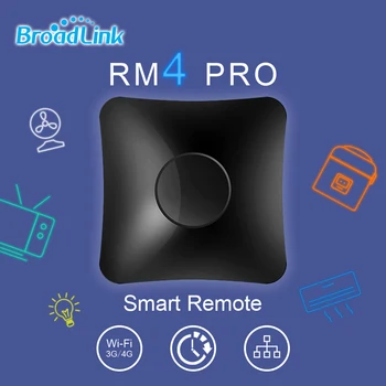 

Broadlink RM4pro WiFi IR+RF WIFI Remote Controller Smart Home Automation Compatible Alexa Amazon Google Home mini Assistant