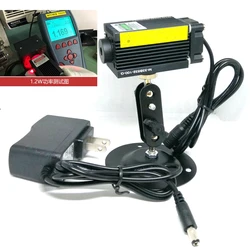 Módulo de punto láser naranja y rojo enfocable, diodos de 635nm, 1200mw, soporte para localizador de potencia de 12V
