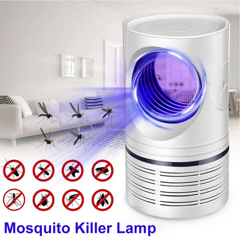 Mosquito Killer Lamp Electric USB Bug Insect Killer Anti Mosquito Trap Fly UV Repellent Lamp Outdoor 360° Mosquito Trapping