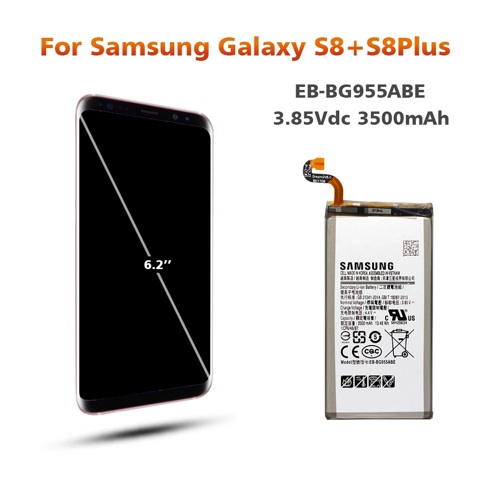 Оригинальный аккумулятор для SAMSUNG G955 EB BG955ABA 3500 мАч Samsung Galaxy S8 Plus G9550